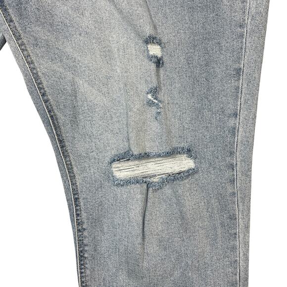 Kancan High Rise Boyfriend Jeans Plus Sz 22 Light Wash Distressed Stretch NEW! - Picture 8 of 14